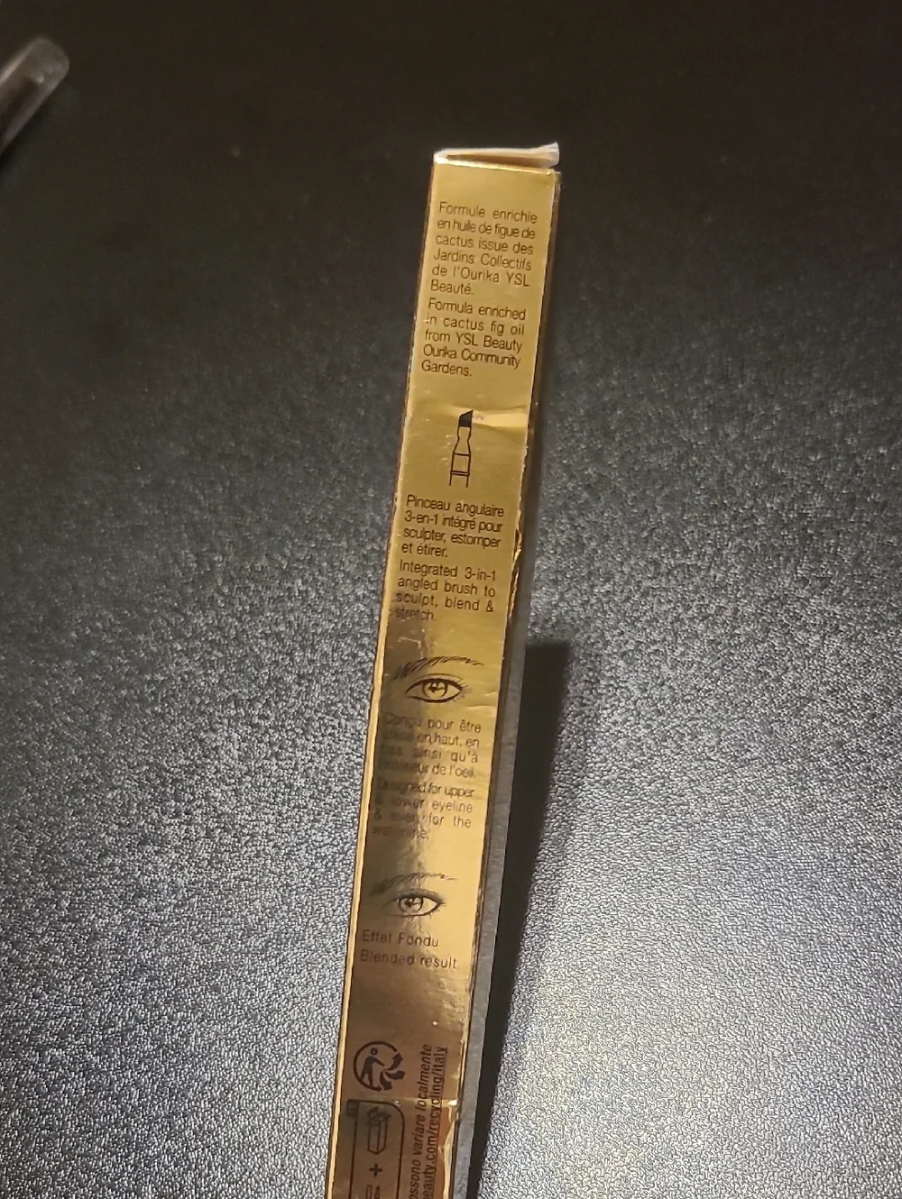 YSL NIB Unmuted Whte Lines Liberated Waterproof Eyeliner